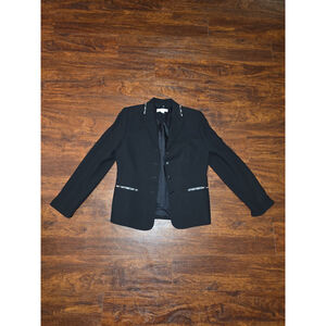 Casual corner black jacket blazer size 10